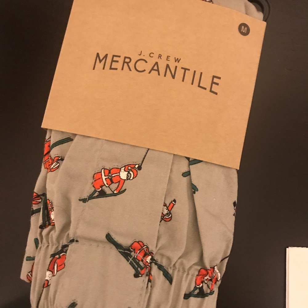 JCrew Skiing Santa Christmas Boxers
